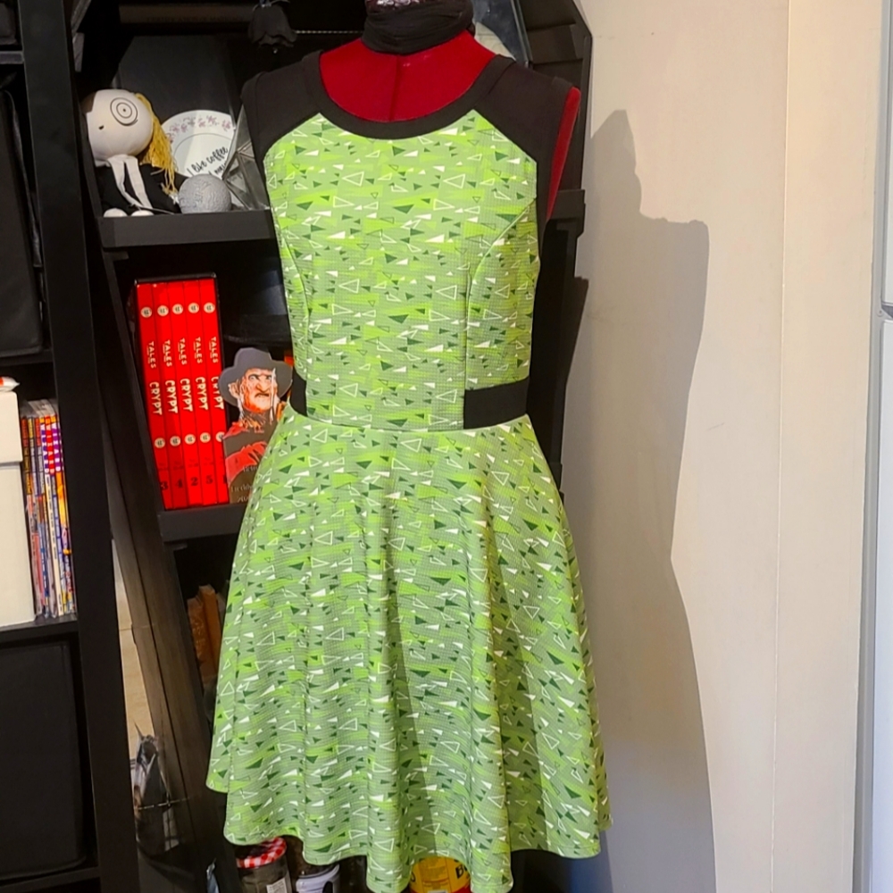 Buttercup Retro ATOMIC Inspired Print Dress